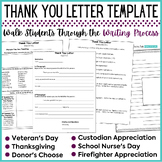 Thank You Letter Template / Note / Cards - No Prep Thank Y