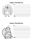 Thanksgiving Thank-You Note Template