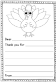 Thanksgiving: Thank you letter