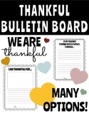 Thanksgiving Thankful Bulletin Board Worksheets with Many 