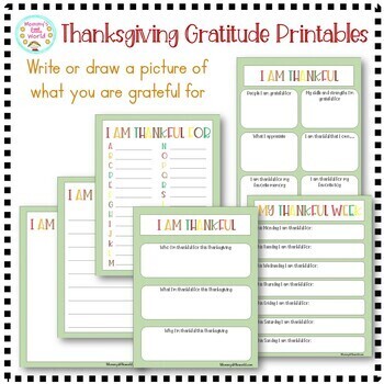 Thanksgiving Thankful Games and Activities by Fun Kids Printables