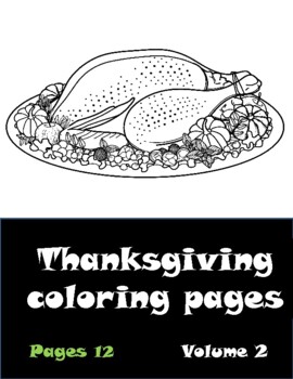 thanksgiving coloring pages food