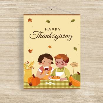 Preview of Thanksgiving  - Thanksgiving friendship poster - Ready to print