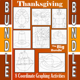 Thanksgiving - The Big Bundle - 8 Coordinate Graphing Activities