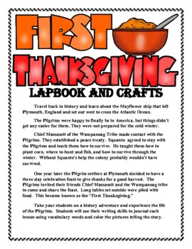 Preview of Thanksgiving - The First Thanksgiving Lapbook and Craft Projects