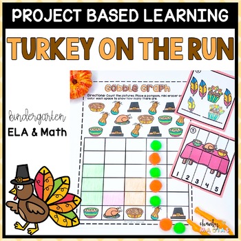 Preview of Thanksgiving Theme Literacy and Math PBL Activities
