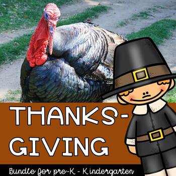 Preview of Thanksgiving Theme Pack of Activities, Plan a Thanksgiving Meal, Kindergarten