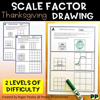 Preview of Thanksgiving Theme Scale Factor Drawing, teacher notes