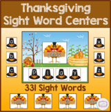 Thanksgiving Sight Word Centers