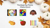 Thanksgiving Theme Tech Choice Board