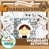 Thanksgiving Vocabulary Activities