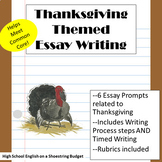 Thanksgiving Themed Essay Writing, w Rubrics & Printables