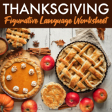 Thanksgiving Activity — Holiday Themed Figurative Language