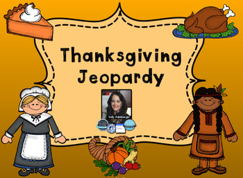 Preview of Thanksgiving Themed Jeopardy Game for Smartboard - SMART Notebook