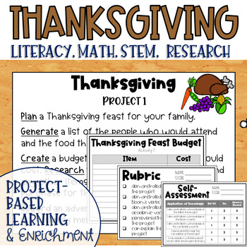 Preview of Thanksgiving Themed Makerspace Project Based Learning and Enrichment Task Cards