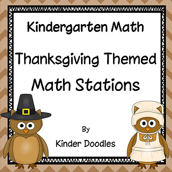 Preview of Thanksgiving Themed Math Stations aligned with the CCSS