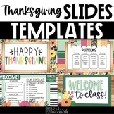 Thanksgiving Themed Slides Templates | Digital Learning | 