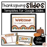 Thanksgiving Themed Slides Templates for Google Slides | N