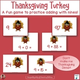 Thanksgiving Themed Turkey Adding Nines Matching Game