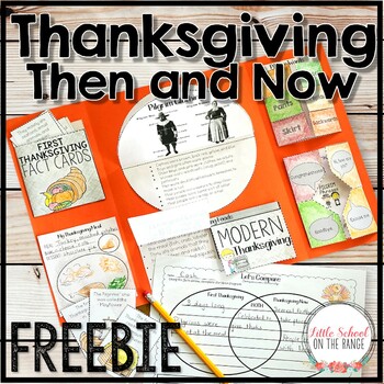 Preview of Thanksgiving Then and Now FREEBIE