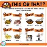 Thanksgiving This or That? {with visual response symbols f