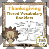 Thanksgiving Activities - Differentiated Vocabulary Templates