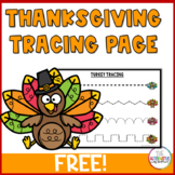 Free Thanksgiving Tracing Page