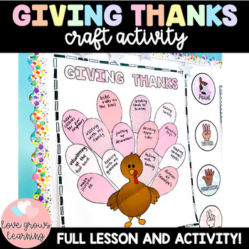 Preview of Thanksgiving Traditions and Gratitude Craft Activity