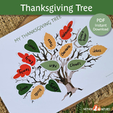 Thanksgiving Tree Craft | Gratitude Printable | Thanksgivi
