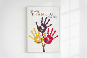 Preview of Thanksgiving Tree Handprint Craft