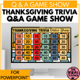 Thanksgiving Trivia Questions and Answers PowerPoint™ Game Show