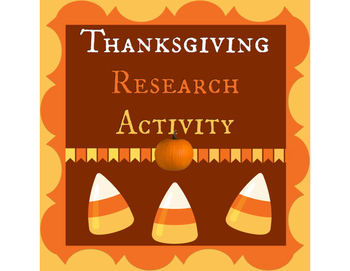 Preview of Thanksgiving Trivia Research Activity (web quest)