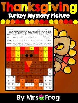Preview of Thanksgiving Turkey 120 Chart Mystery Picture