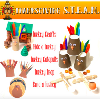 Preview of Thanksgiving Turkey Catapults - STEAM STEM
