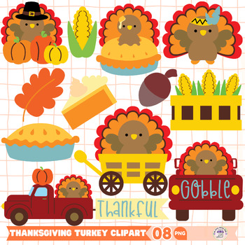 Preview of Thanksgiving Turkey Clipart