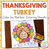 Thanksgiving Turkey Coloring Sheets (English and Spanish)
