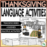 Thanksgiving Listening Comprehension, Vocabulary and Wh Qu