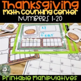 Thanksgiving Turkey Counting Mats | Math Centers | Ten Fra