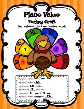 Preview of Thanksgiving Turkey Craft