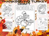 Thanksgiving Turkey Craft Activities Coloring Book for Kids