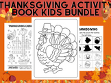 Thanksgiving Turkey Craft  Activity Book Kids Bundle