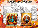Thanksgiving Turkey Craft Coloring Book for Kids