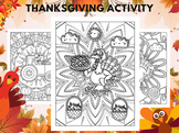 Thanksgiving Turkey Craft Coloring Book for Kids Activities