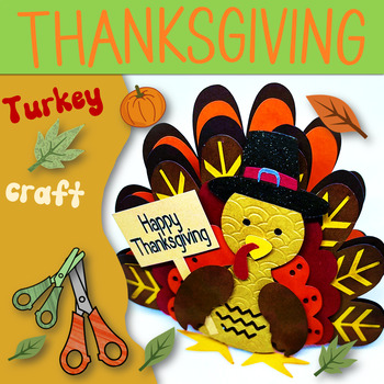 Thanksgiving Turkey Craft - Door Decor easy projects & activities