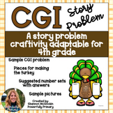 Thanksgiving Turkey Craftivity 4th Grade | CGI Story Probl