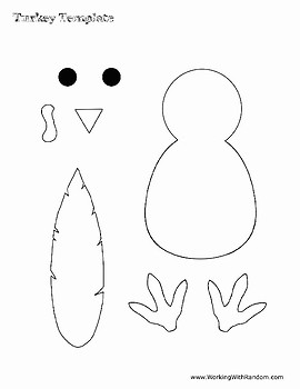 Thanksgiving Turkey Cut Out Template By Working With Random Tpt