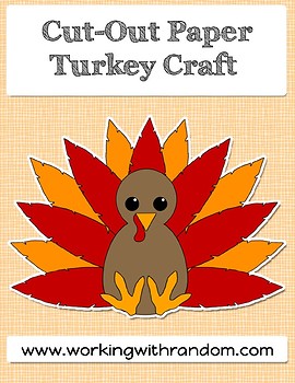 Preview of Thanksgiving Turkey Cut Out Template