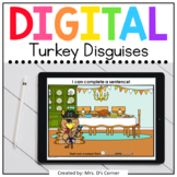 Thanksgiving Turkey Disguise Digital Activity | Distance Learning