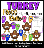 Thanksgiving Turkey Floss Rule Sorting Double Consonants T