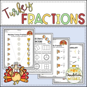 Preview of Thanksgiving Turkey Fall Fraction Fun